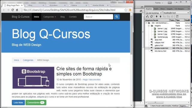 Curso de criaçao de blogs com bootstrap - 2015 - Aula 01 - Introdução ao Curso смотреть онлайн