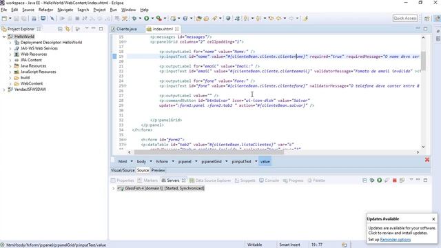 Aula 08 - Validando campos validação jsf e beans validations - Curso EclipseJsfPrimeJpaJersey смотреть онлайн
