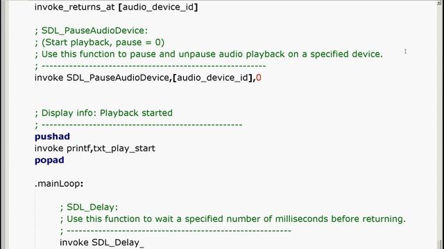 SDL 2 Audio NASM GCC смотреть онлайн