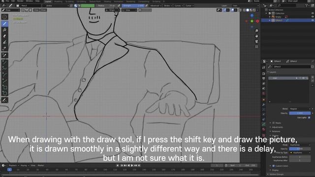 Animation using Mask (Grease pencil, Blender) смотреть онлайн