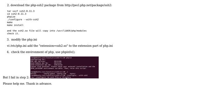 Compile php-ssh2 module from source on Ubuntu 16.04 смотреть онлайн