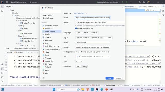 Deploy and Run Your Spring Boot Application On External Server(Apache Tomcat External Server). смотреть онлайн