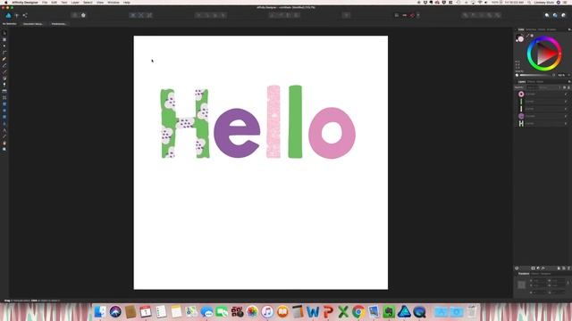 How To Add Patterns & Images To Text In Affinity Designer смотреть онлайн