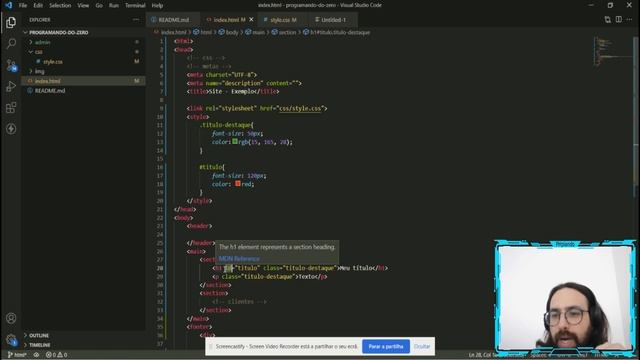 Parte 9 |#HTML & CSS| - Utilizando classes (.class) e IDs (#id) no CSS смотреть онлайн