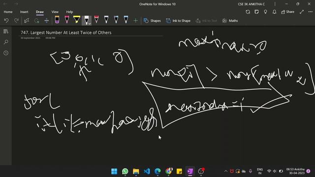 LeetCode 747 : Largest Number At Least Twice of Others || EASY || JAVA || Detailed Solution смотреть онлайн