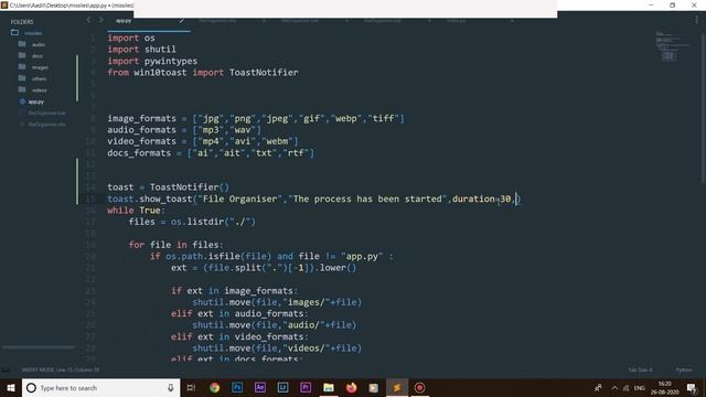 Python Automation project : Run Python scripts Automatically in backgroud on windows startup смотреть онлайн