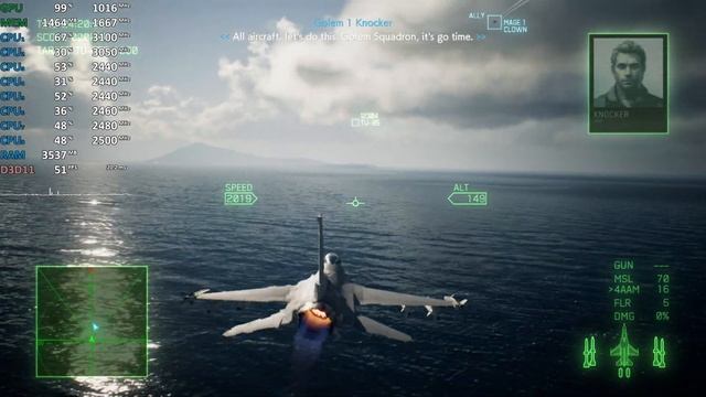 Ryzen 5 2400GE Vega 11(35W) - Ace Combat 7: Skies Unknown - Gameplay Benchmark Test смотреть онлайн