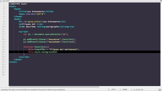COURS COMPLET JAVASCRIPT [39/65] - La méthode addEventListener смотреть онлайн