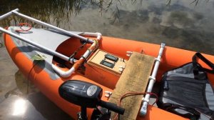 Установка электромотора на байдарку сбоку