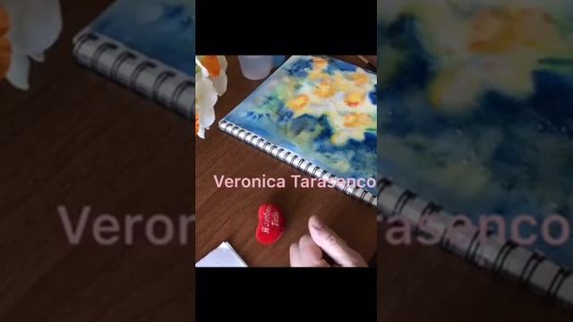 Pictarea in acuarela pe umed a narciselor Как написать акварелью нарциссы смотреть онлайн