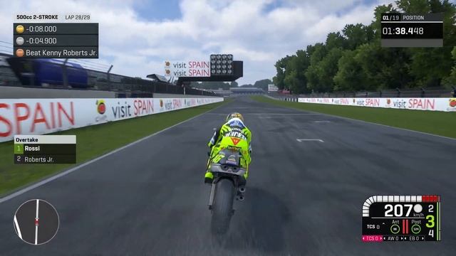 MotoGP 19 GAME - Historical Challenges - Valentino Rossi 2000 - No Assists смотреть онлайн