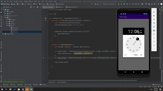 สอน Android Studio เบื้องต้น ด้วย Kotlin | เขียนแอพ #10 ใช้ Date/Time PickerDialog смотреть онлайн
