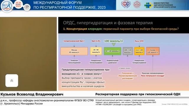 Гипергидратация и ОРДС Кузьков В.В. смотреть онлайн