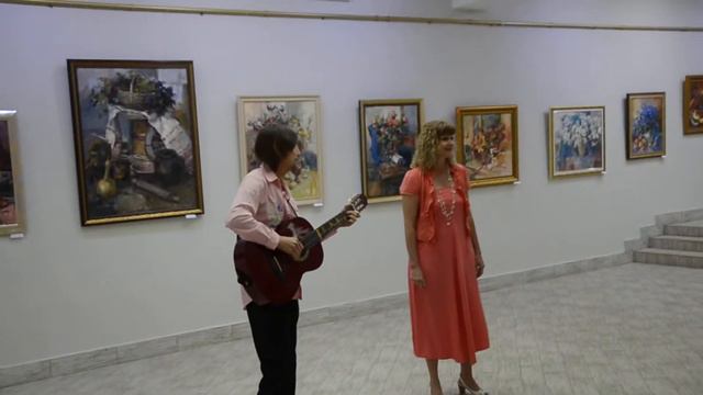 "Белой акации гроздья душистые" романс.Ксения Стеценко, гит.Сергей Батура смотреть онлайн