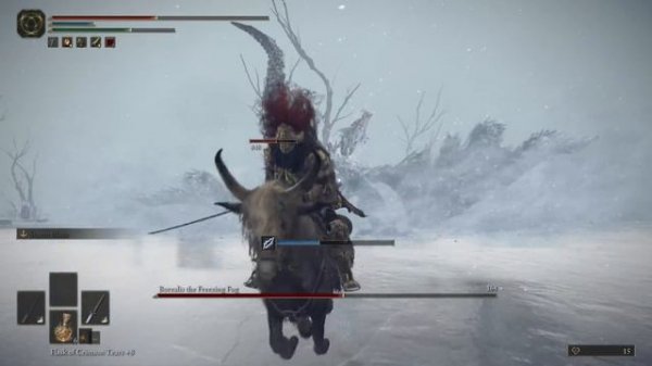 Elden Ring - Borealis The Freezing Fog Boss Fight (4K 60FPS)