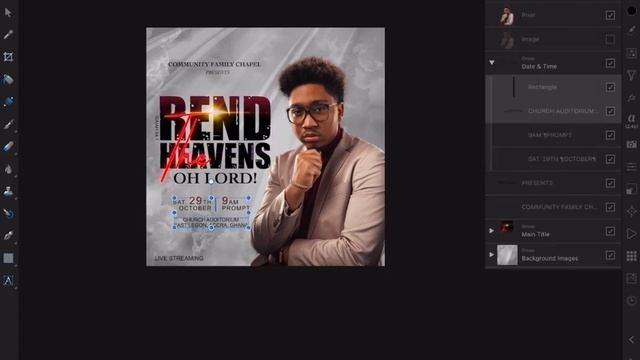 DO IT YOURSELF | FLIER DESIGN | AFFINITY PHOTO ON IPAD TUTORIAL смотреть онлайн