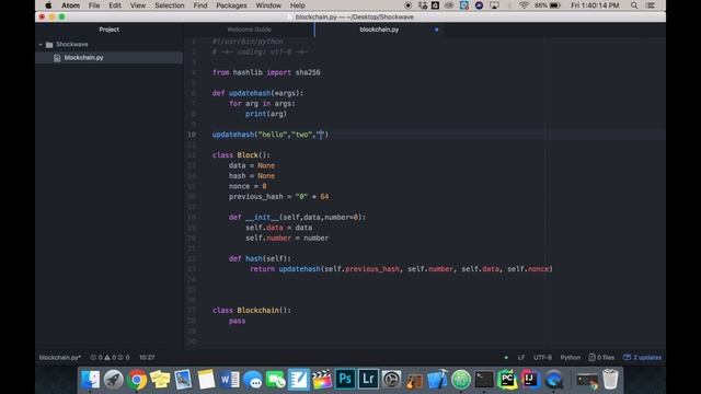 Python Cryptocurrency Part 1: Defining the Blockchain смотреть онлайн