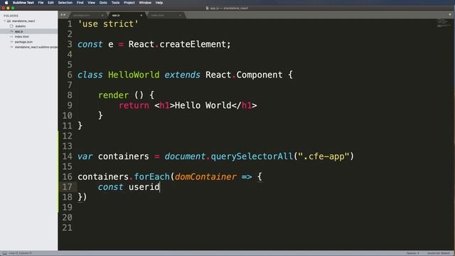Create a Standalone Reactjs App -- Use React.js CDN and Babel 2019 смотреть онлайн
