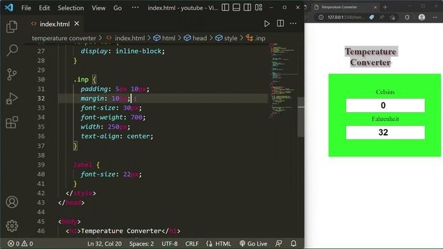 ?HOW TO MAKE TEMPERATURE CONVERTER USING HTML CSS AND JAVASCRIPT.? ?@becodewala #temperatureconvert смотреть онлайн