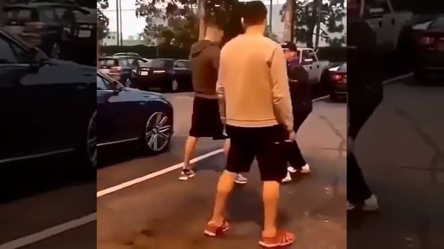 Jean Claude Van Damme Giving Kickboxing Lessons To Nate And Nick Diaz