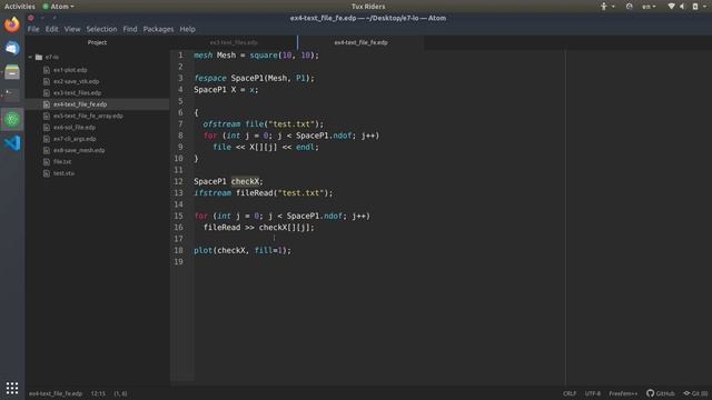 [FreeFEM 7] Visualization And Input/output (IO) Operations In FreeFEM