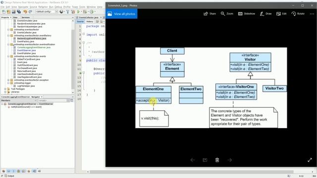 [6/8] Design Patterns Real World Application - Implementing Observers and Visitor Design Pattern смотреть онлайн