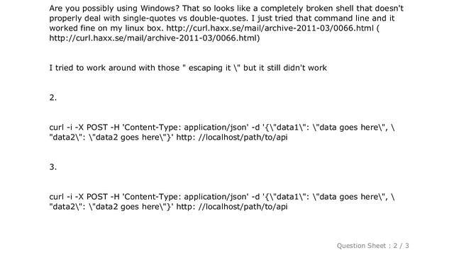 Windows : cURL POST command line on WINDOWS RESTful service смотреть онлайн