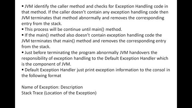 Exception Handling in java FAQ-1 смотреть онлайн