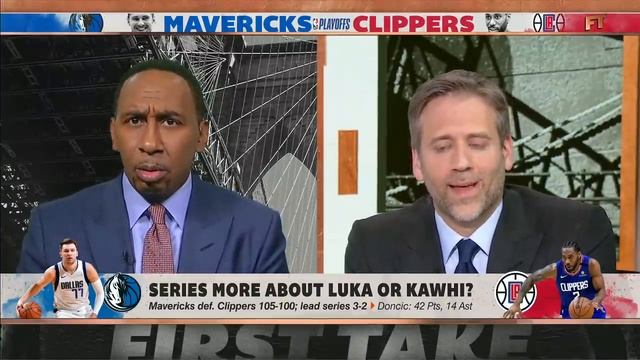 Stephen A. reacts to Luka Doncic dropping 42 points on the Clippers in Game 5 | First Take смотреть онлайн