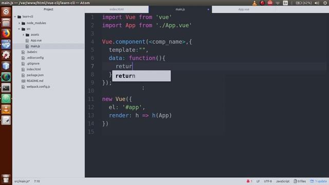 VueJs 2 Tutorial for beginners in HINDI | ENGLISH (#22) Understand Vue CLI Project Structure & File смотреть онлайн