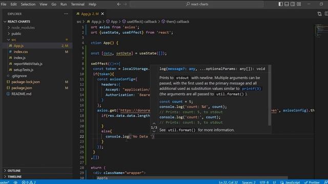 Implement Line Chart Using API Data in React | ChartJS смотреть онлайн