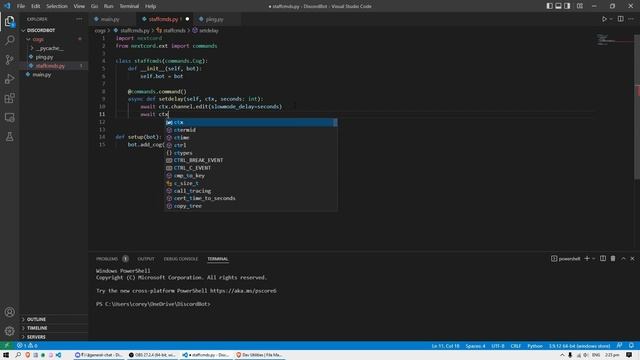 Coding a Discord Bot with Python (Part 4: Custom Slowmodes) смотреть онлайн