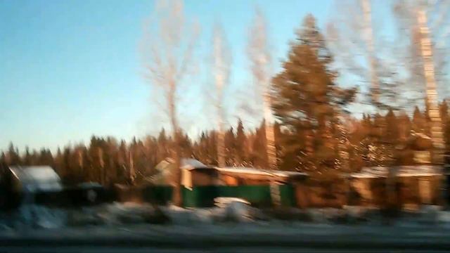 31 декабря 2015 г. Из окна автомобиля дорога в Пермь смотреть онлайн
