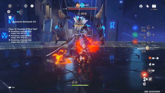 Genshin Impact | C2 Mona Vaporize & C1 Keqing Quick Swap | Spiral Abyss 3.5 - Floor 12 | 9 Stars смотреть онлайн