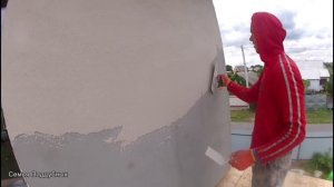 ШТУКАТУРКА и покраска ФАСАДА над террасой