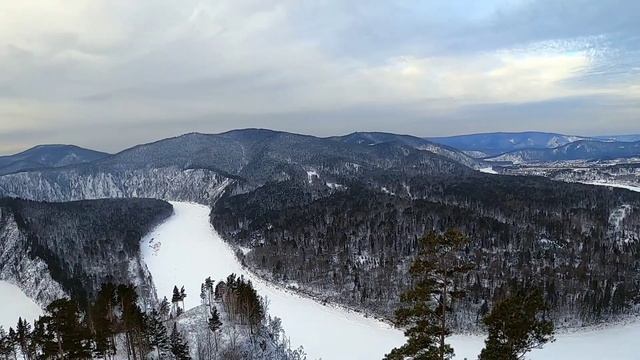 Манская петля. Река Мана. Красноярский край. 3 января 2022г. смотреть онлайн
