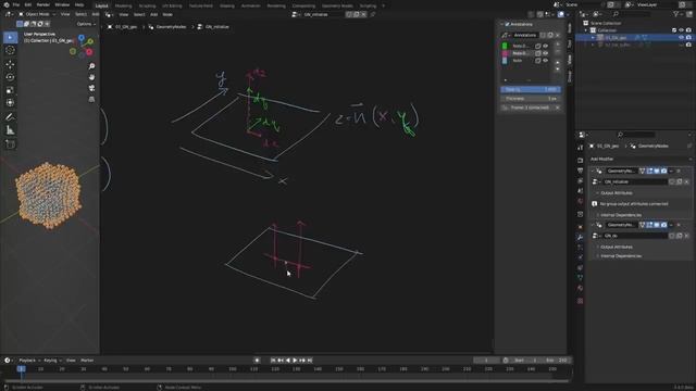 Blender Tutorial: Geometry Nodes Simulation: Advect by Curl Noise смотреть онлайн
