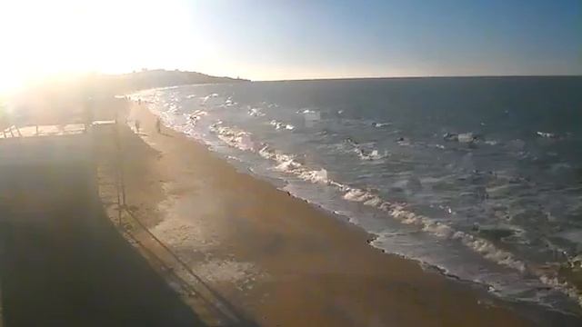 Пляж в Щёлкино, 01.01.2015, ч.3 - видео с камеры 1 смотреть онлайн