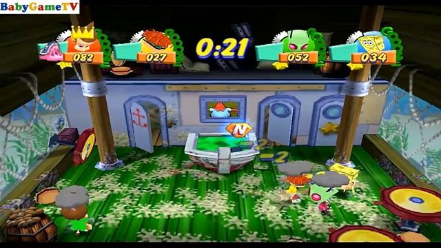 Nickelodeon Party Blast Nintendo Game смотреть онлайн