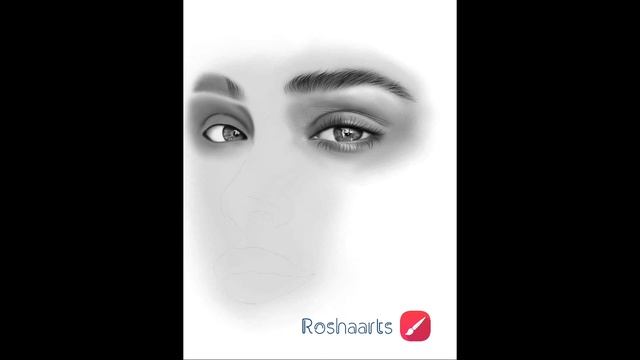 Face digital artwork working video on infinite painter app смотреть онлайн