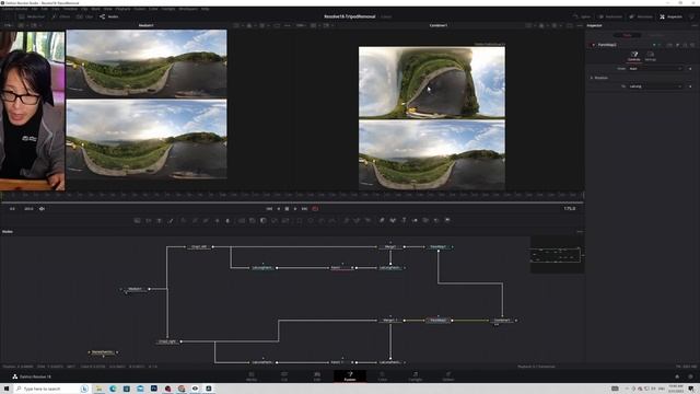 Edit 3D 360 & VR180 in Davinci Resolve 18: Stereoscopic Cleanup & Tripod Removal with VR Headset смотреть онлайн