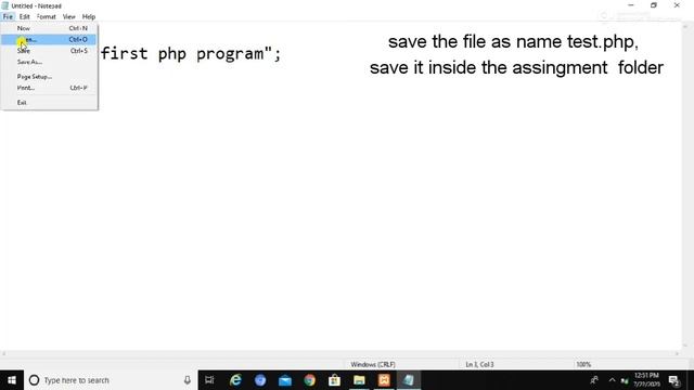 How to run first PHP Program in xampp Server l How to run first PHP program l PHP Tutorial l H смотреть онлайн