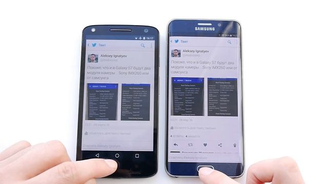 Samsung быстрее Moto? Galaxy S6 edge+ vs Moto X Force смотреть онлайн