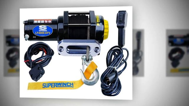 Superwinch (1140230 Black 12 VDC LT4000ATV SR Winch - 4000 Lb. Load Capacity