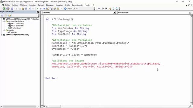 Excel VBA - Comment afficher des images provenant d'un dossier смотреть онлайн