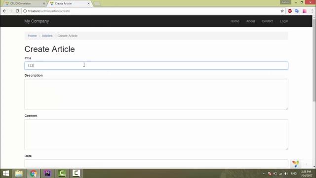 Блог на Yii2 - GII #6 смотреть онлайн