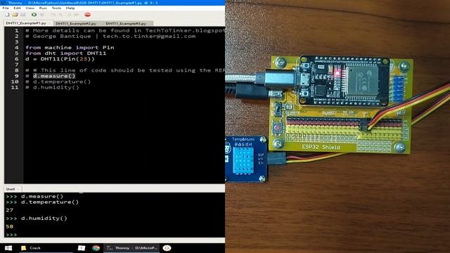 028 - MicroPython TechNotes: DHT11 смотреть онлайн