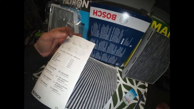 Визуальное сравнение фильтров салона Filtron К1111А , Bosch 1 987 432 397 и Mann CUK 2939