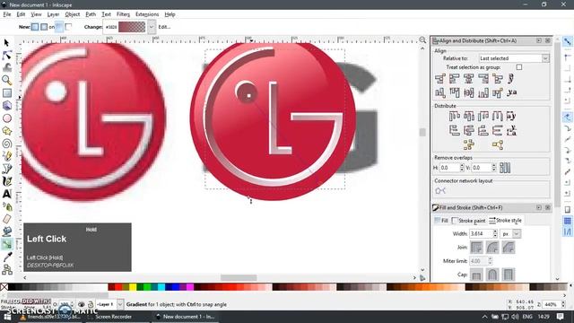 Inkscape Howto - LG Logo