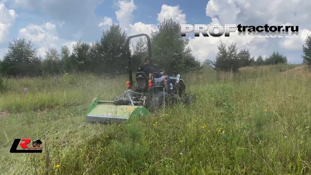 Обзор, тест-драйв профессионального садового трактора Caiman DAKO 25H с косилкой для бурьяна. смотреть онлайн